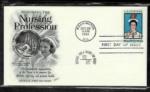 #1190, Nursing FDCover,  Fleetwood cachet. insert. Beautiful Cover.... - Picture 1 of 3