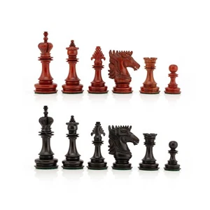 4,5" Premium Spike Staunton Serie Schachfiguren nur in Knospe Palisander & Ebenholz - Bild 1 von 7