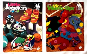 Wee Warm-Ups & Little Joggers Baby Clothes Booties Crochet Patterns Books - Picture 1 of 2