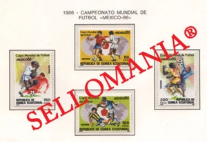 1986 MUNDIAL FUTBOL MEXICO FOOTBALL CUP 81 84 ** MNH GUINEA ECUATORIAL TC21950 - Picture 1 of 1