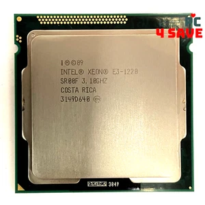 Intel Xeon E3-1220 3.1GHz 4-Core 8MB LGA1155 Server Processor CPU SR00F 80W - Picture 1 of 1