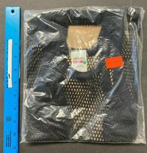 1970S/80S PRIORITY MALE BLACK FISHNET TANK TOP SEALED IN PKG. SIZE 8 LOT #2 - Picture 1 of 2