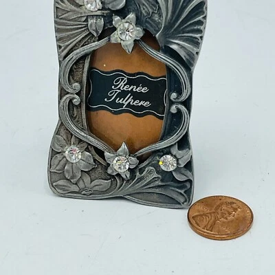 Tocador de mesa Renee Tulpere Art Nouveau floral Cottagecore 2,5" x 1,5" Foto 1 de 4