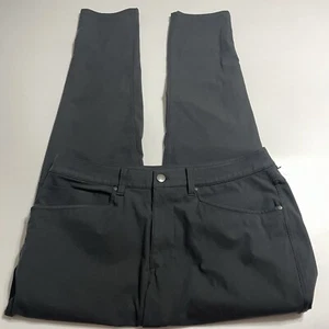 Pantalones Lululemon ABC Pantalones Ajustados LM5ADAS Negro Carbón Para Hombre Talla 32x31 - Imagen 1 de 9