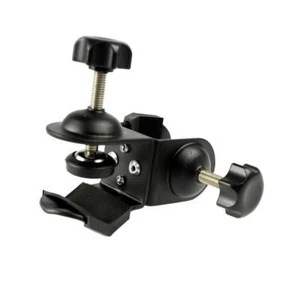 Abrazadera en C doble abrazadera de alta capacidad de carga metal negro sólido construcción diseño doble 90° - Imagen 1 de 3