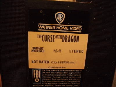 Bruce Lee: The Curse of the Dragon VHS George Takai Foto 1 de 4