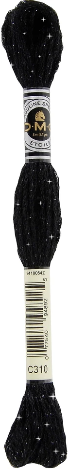 DMC 6-Strand Etoile Embroidery Floss 8.7yd-Black (Pack of 6) - Image 1 of 1