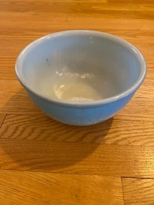 Forno Vintage Fire King Ware 6" Larghezza x 3" Alta Luce Bambino Blu Ciotola Classico - Foto 1 di 14