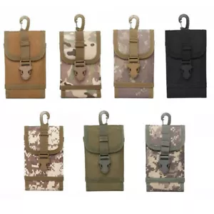 Universal Army Camo Bag For Mobile Phone Belt Loop Hook Case Cover Pouch Holster - Picture 1 of 24