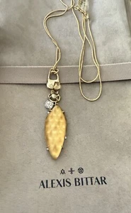100% Authentic Alexis Bittar Lucite, Crystal & Stone Long Necklace AS IS - Picture 1 of 17