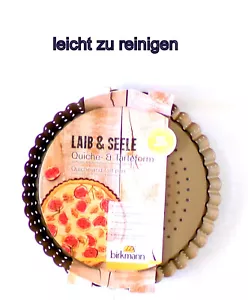 Quicheform mit Hebeboden,Tarte Form,Antihaftbeschichtete Ø 20 cm Obstkuchenform - Bild 1 von 9