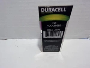 New Duracell DU1698 Mini USB AC Wall Charger PURPLE - Picture 1 of 4