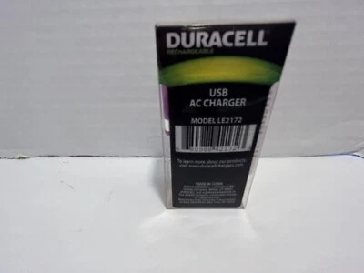 Nuevo Cargador de Pared Duracell DU1698 Mini USB AC MORADO Foto 1 de 4