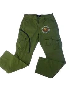 Men’s 100% Authentic Akoo Brand Cargo Pants Size 34 Color Olive Green - Picture 1 of 9