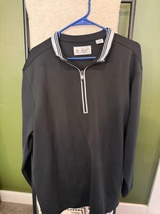 Penguin Black Quarter Zip Jacket Men’s XL - Picture 1 of 4