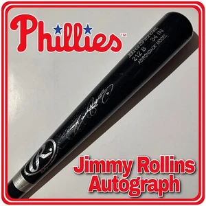 AUTOGRAPHED Jimmy Rollins Bat, Rawlings Big Stick 34” Signed Phillies Dodgers - Picture 1 of 7
