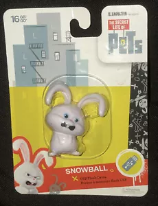 The Secret Life of Pets Collectible 16GB USB Flash Drive - Snowball NEW - Picture 1 of 7