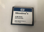 1 SZT WD CF SiliconDrive II CF 4GB CompactFlash PATA CF CARD SSD-C04GI-4500
