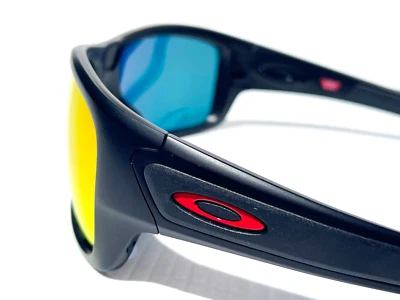 Oakley TURBINE Matte Black w DUCATI POLARIZED Galaxy Ruby Lens Sunglass 9263 - Image 1 of 4