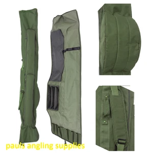 Padded 3+3 Rod Carp Rod Holdall will take 12ft Rods Freespool Reels 618 -3 - Picture 1 of 4