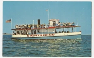 Cartolina MA Massachusetts Hyannis Harbor Tours M/V Prudence barca turistica - Foto 1 di 2