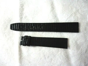 New TIFFANY & Co Watch Strap Black size 18L, Lizard - Picture 1 of 2