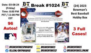 MANNY MACHADO 2023 Bowman's Best Baseball 3 CASE 24 BOXES Break #1024