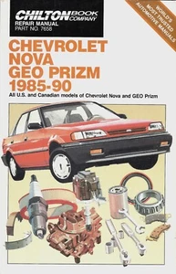 Chevrolet Nova / Geo Prizm 1985-90 Chilton Reparación / Manual de taller 7658 - Imagen 1 de 1