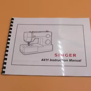 Singer 4411 Owners Instruction Manual 30 Pages With Clear Protective Covers - Picture 1 of 7