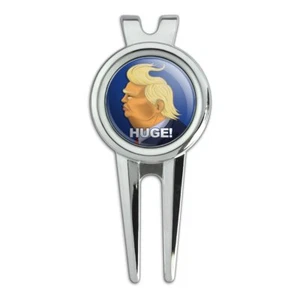 Huge! Trump Caricature Hair Funny Golf Divot Tool Ball Marker - Picture 1 of 4