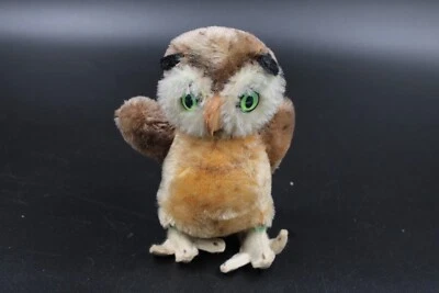Original STEIFF Eule 15 cm 60er Jahre Mohai,  keine Fahne kein Knopf - Bild 1 von 4