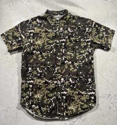 Camisa de Colección Staple Pigeon Camuflada Militar Abotonada Para Hombre Grande Principios de la década de 2000 Nueva York Foto 1 de 4