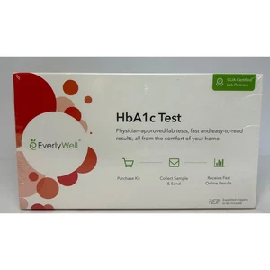 Everlywell HbA1c Test Kit At Home Fast Results CLIA Certified Lab Partners New - Picture 1 of 6
