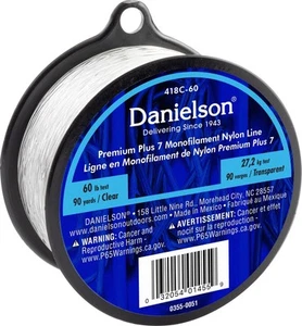Danielson Fishing Line 418C-60 Plus 7 Mono Nylon Line Clear 60 Lb - Picture 1 of 1