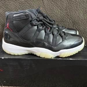 Air Jordan 11 Retro 72-10 2015 Sneakers Black/Gym Red-White-Anthracite, Size 9.5 - Picture 1 of 12