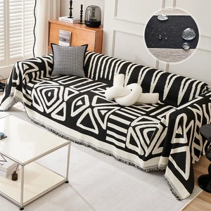 Water Resistant Boho Couch Cover, Soft Chenille Couch Cover for Dogs Washable... - Picture 1 of 6