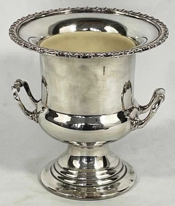 VINTAGE SILVER PLATED CHAMPAGNE ICE BUCKET Wine Champagne Stand Cooler a - Picture 1 of 10