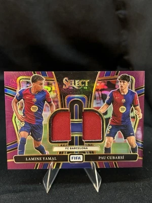 Parche doble #49/49 Panini Select FIFA Lamine Yamal/Pau Cubarsi 2024-25 ¡Sujetalibros!! Foto 1 de 2