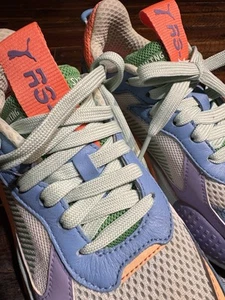 Puma RS-X Running System trainers in grey and green Us Size 7 - Picture 1 of 6