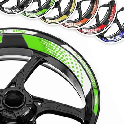 Pegatina llanta rueda GP07 17 pulgadas Racing Star para Kawasaki ER6N 06-17 13 14 15 Foto 1 de 4