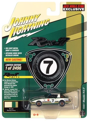 1/64 Johnny Lightning 1981 Mazda RX-7 #7 edición limitada modelo diecast SMC099 Foto 1 de 4