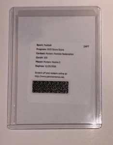 2025 Panini Score Mystery Rookie 5 Redemption #305 - Picture 1 of 2
