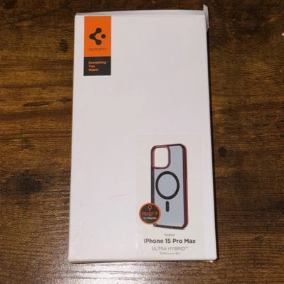 For Apple iPhone 15 Pro Max Case| Spigen [Ultra Hybrid]  Mag Safe - Image 1 of 2