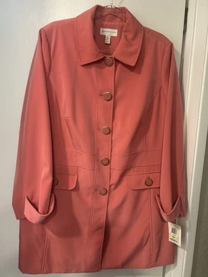Colección JM Mujer -NUEVO con Etiquetas Abrigo Rosa Guisante - Plus 18W Foto 1 de 4