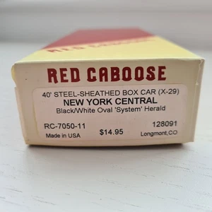 Red Caboose HO Gauge Kit 40' Steel-Sheathed Box Car NYC - RC-7050-11/128091 - Picture 1 of 6