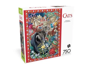 Buffalo Games Puzzle; Weihnachten Katze-Tastrophy; 750 Teile - Bild 1 von 3
