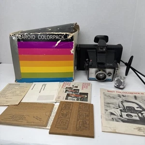 Cámara fotográfica instantánea Polaroid Colorpack III con caja y flash - sin probar - leer - Imagen 1 de 22