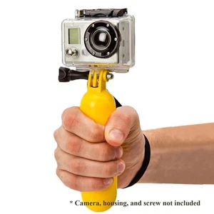 Xit XTGPFH Floating Bobber Handle Mount for Action Cameras with Strap - Yellow - Picture 1 of 5