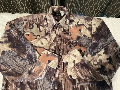 Vintage Wolf Mountain Camo Hunting Shirt Made in USA Men's M Outdoors 80s 90s - Image 1 of 4