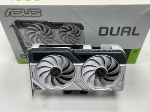 ASUS Dual GeForce RTX™ 4060 EVO OC WHITE 8GB GDDR6 PCIe 4.0 4x Displays Graphics - Afbeelding 1 van 18